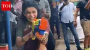 Samantha Ruth Prabhu Celebrates Holi on 'Maa Itni Bangaaram' Sets with Crew