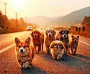 Seven Stolen Dogs Stage Daring Highway Escape, Trek 17km Home in China