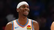 Shai Gilgeous-Alexander's Furry Coat Steals Show Before Thunder's Victory Over Knicks