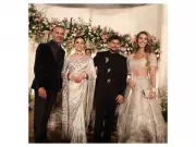 Shikhar Dhawan and Wife Sophie Attend Kuldeep Yadav's Wedding Reception in Lucknow