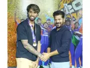 Telangana CM Revanth Reddy Honors Tilak Varma After India's T20 World Cup Victory