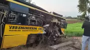 Train Collides with College Bus in Karur, Over 15 Students Injured