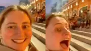 Travel Influencer's Temple Challenge Goes Viral After Monkey Rings Bell