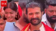 Vijay Deverakonda's Protective Gesture During Temple Visit with Rashmika Mandanna Goes Viral