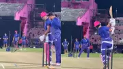 Yashasvi Jaiswal's Viral Six Off Jadeja in IPL 2026 Practice Sparks Royals' Hopes