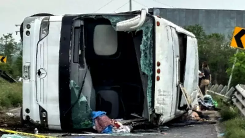 15 Injured as KSRTC Bus Overturns in Karnataka's Chitradurga District