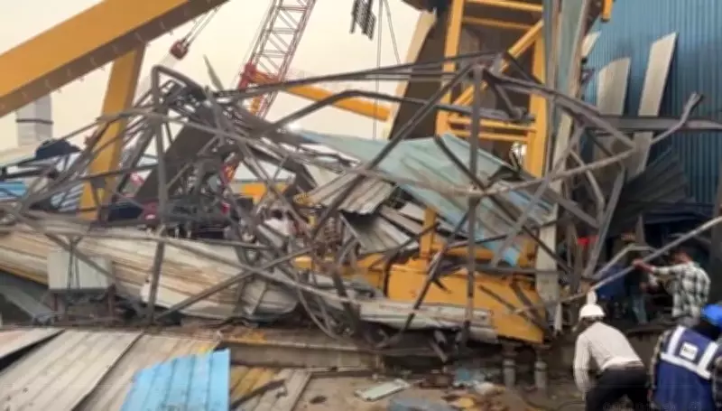 5 Workers Die as Crane Collapses at Prefab Unit in Telangana