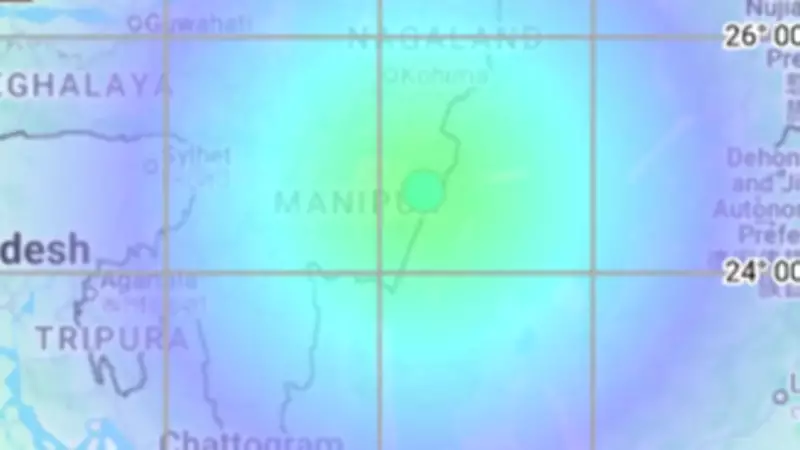 5.2 Magnitude Earthquake Hits Manipur's Kamjong District, Tremors Felt Across Region
