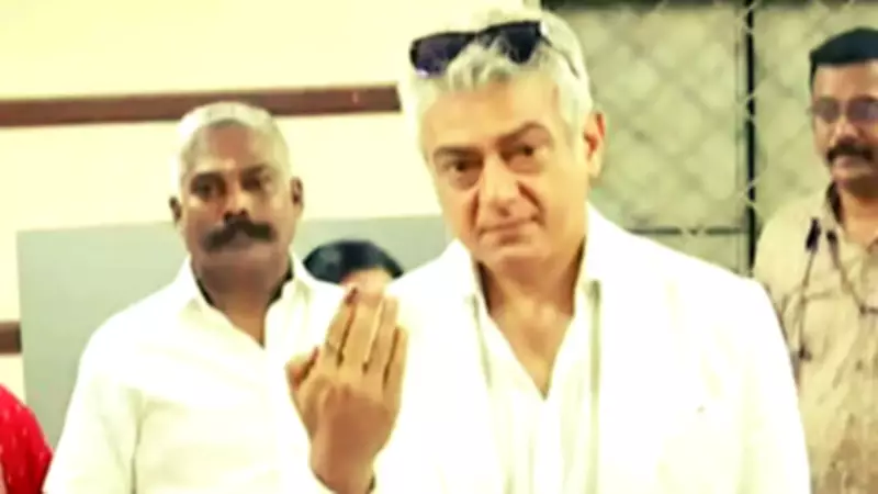 Ajith Kumar Leads by Example: Casts Vote Early in Chennai After Belgium Return