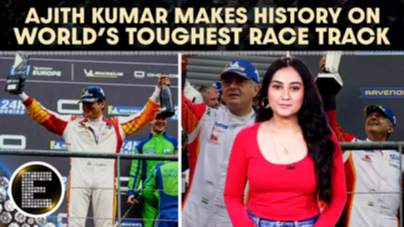 Ajith Kumar's Podium Finish in Belgium Endurance Race Goes Viral with Indian Flag