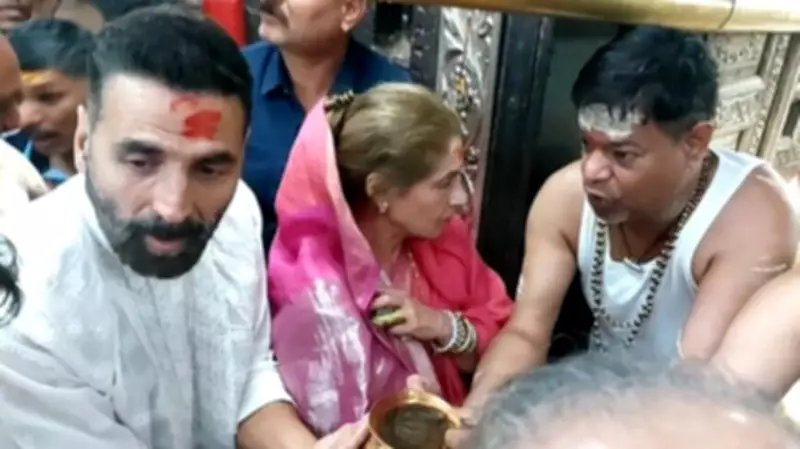 Akshay Kumar Seeks Divine Blessings at Mahakaleshwar Temple for 'Bhooth Bangla'