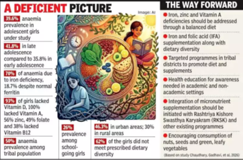 Alarming Anaemia Rates Among Gujarat's Adolescent Girls Revealed in New Study