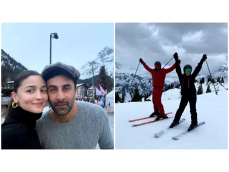 Alia Bhatt and Ranbir Kapoor Celebrate Fourth Wedding Anniversary in Snowy Retreat