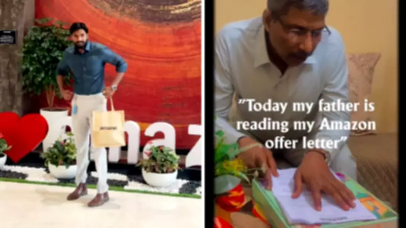 Amazon Techie's Father Reads Offer Letter, Viral Video Touches Hearts