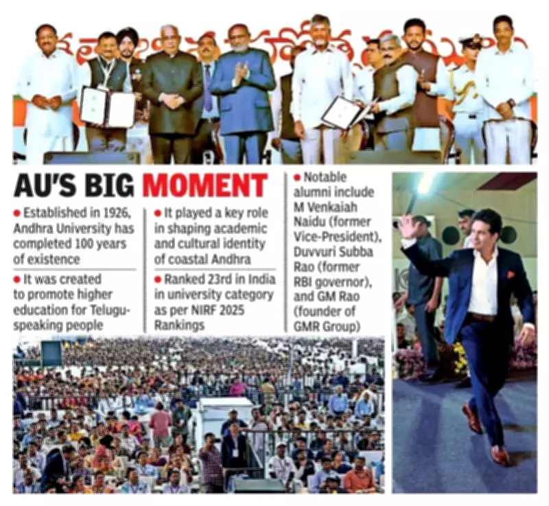 Andhra CM Naidu Announces Rs 500 Crore Grant for Andhra University
