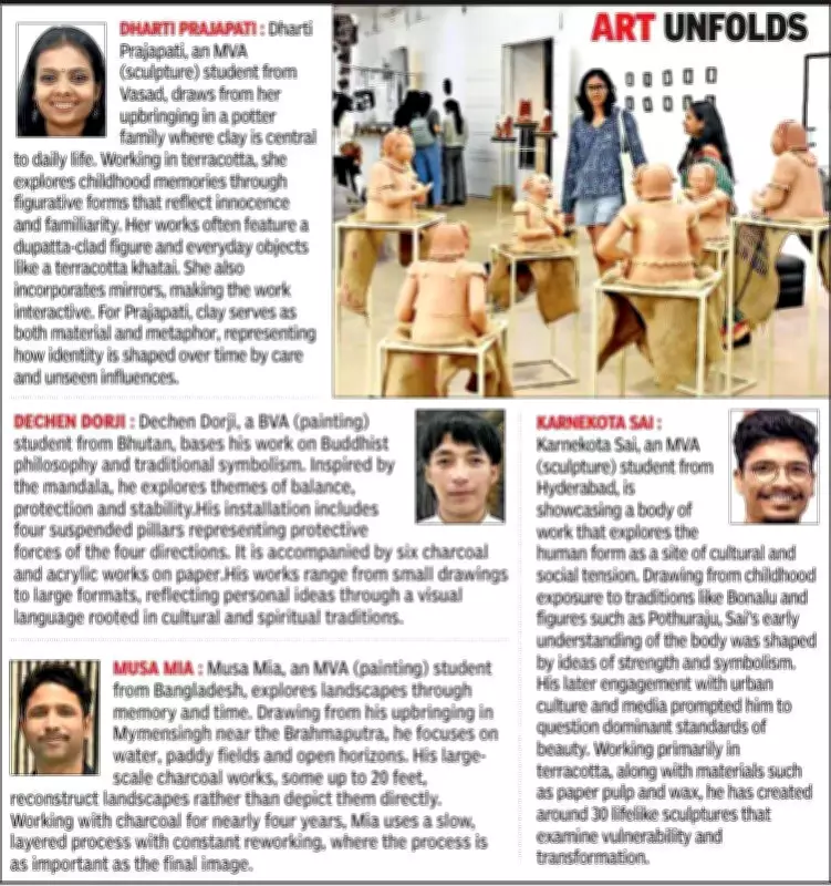 Annual Degree Shows Transform Vadodara's Art Scene with Emerging Talent