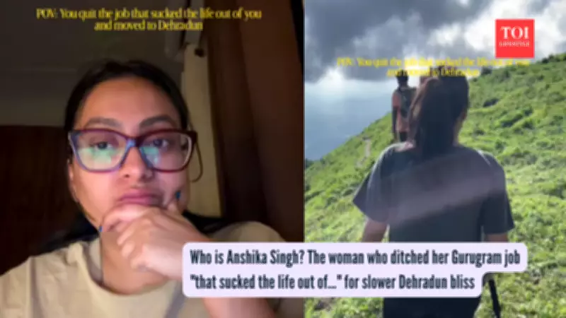 Anshika Singh's Viral Journey: Leaving Gurugram Stress for Dehradun Serenity
