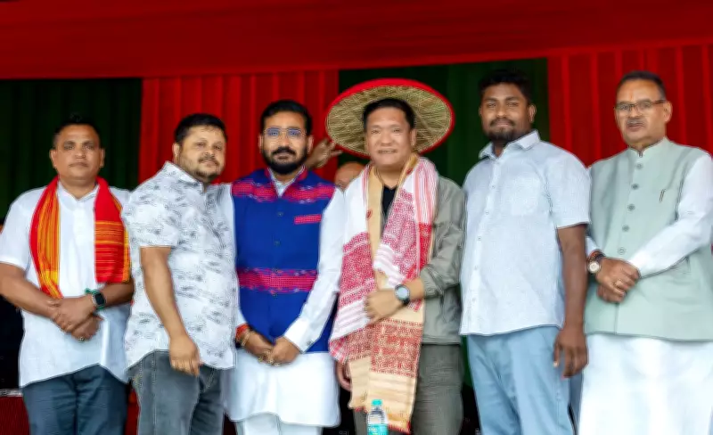 Arunachal CM Pema Khandu Campaigns in Assam for BJP Candidate Manab Deka