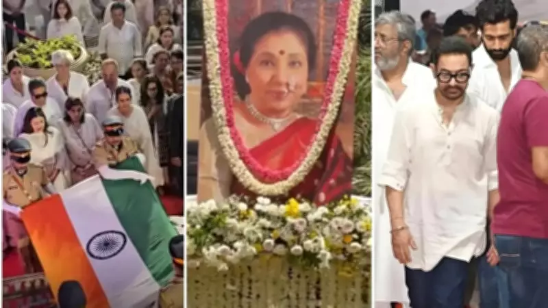 Asha Bhosle Cremated with Full State Honours, Film and Political Fraternity Pay Tribute