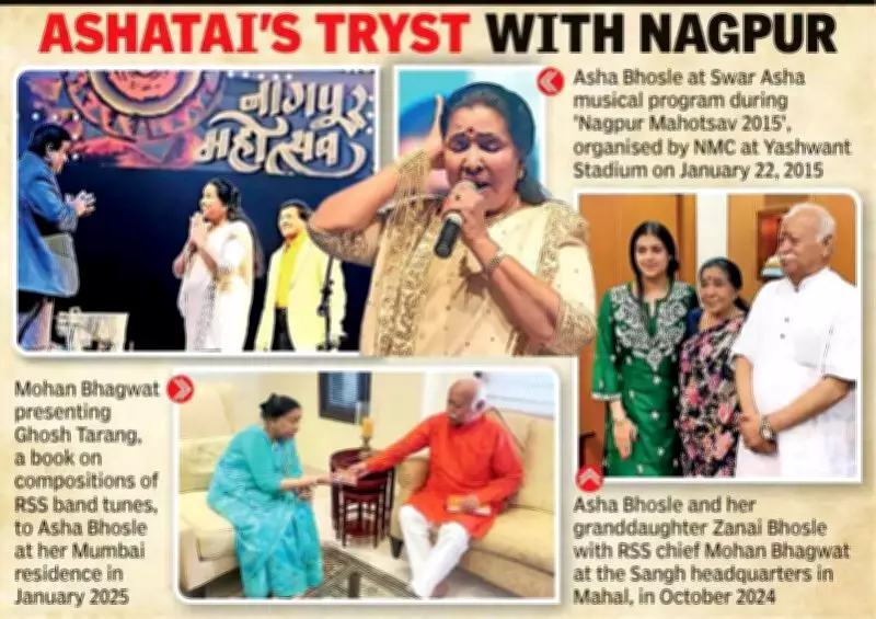 Asha Bhosle's Private Nagpur Visit to RSS HQ Reveals Unhurried Meeting with Bhagwat