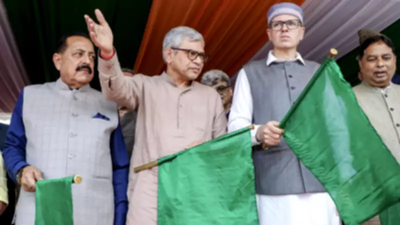 Ashwini Vaishnaw Flags Off First Direct Srinagar-Jammu Vande Bharat Train