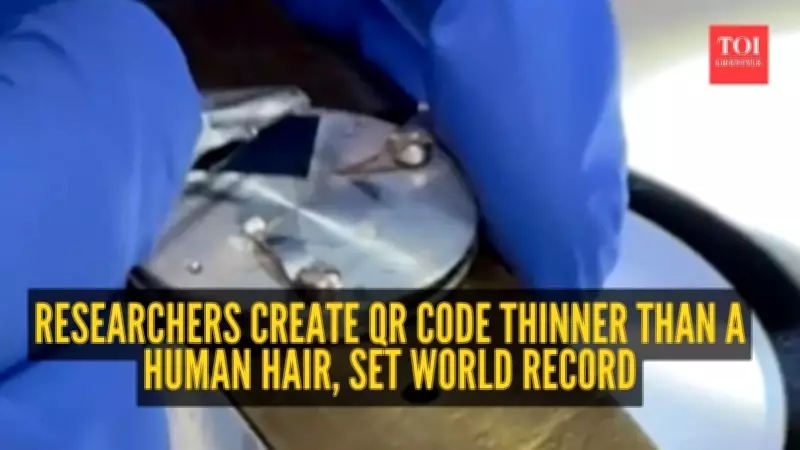 Austrian Researchers Set Guinness Record with Microscopic QR Code Thinner Than Hair