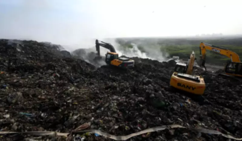 Bandhwari Landfill Fire Rages for Over 24 Hours, Exposing Fire Safety Failures