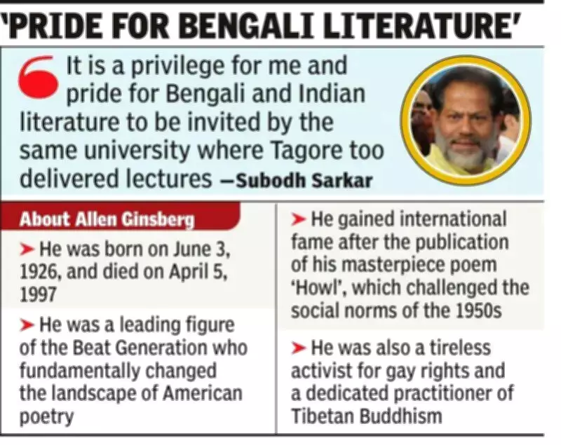 Bengali Poet Subodh Sarkar Invited by Harvard for Ginsberg Centennial Lecture