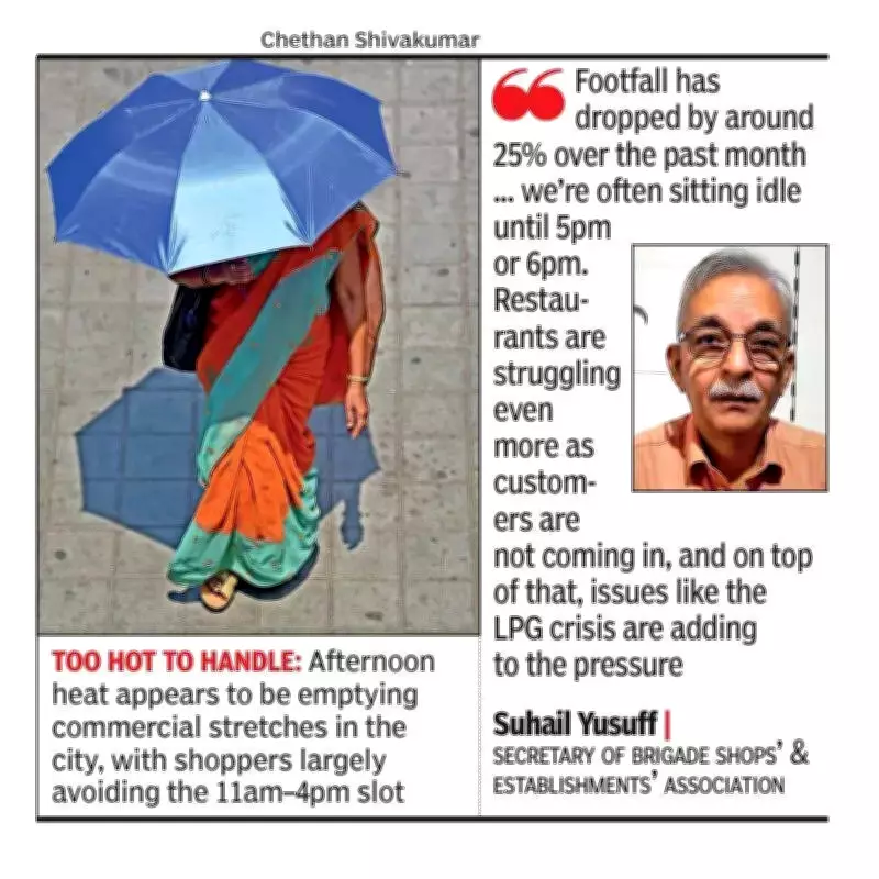 Bengaluru Heatwave Drives Shoppers Indoors, Retail Footfall Drops 30-50%