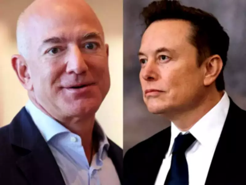 Bezos and Musk Share Rare Moment Amidst SpaceX-Amazon FCC Feud