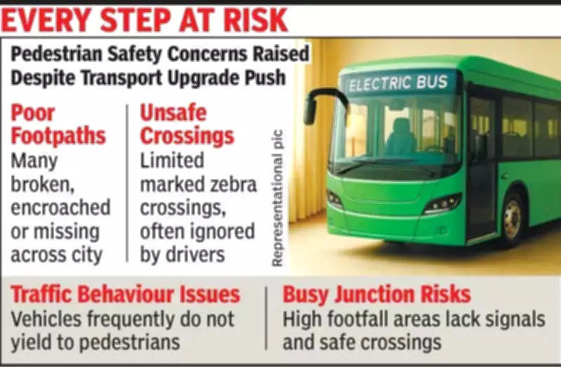 Bhopal's Electric Bus Fleet Launch Faces Pedestrian Safety Challenges