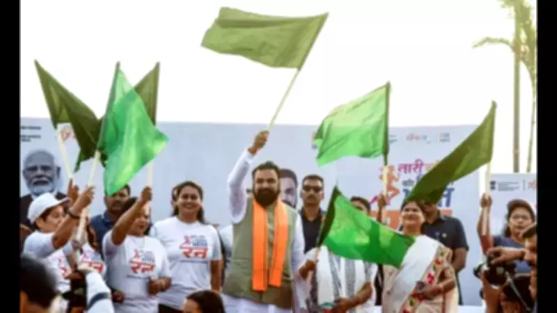 Bihar CM Samrat Choudhary Flags Off Women's Run in Patna for Nari Shakti Campaign
