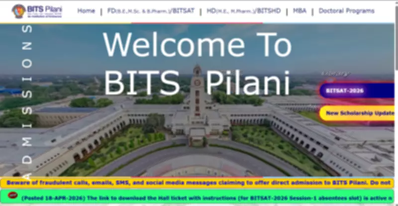 BITSAT 2026 Absentee Slot Hall Ticket Released: Download Admit Card Now
