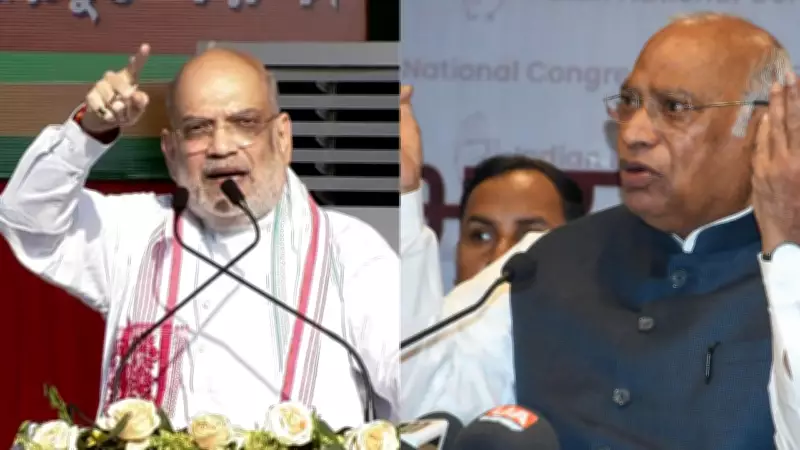 BJP Slams Kharge's 'Illiterate' Remark, Shah Calls Congress Threat to Democracy