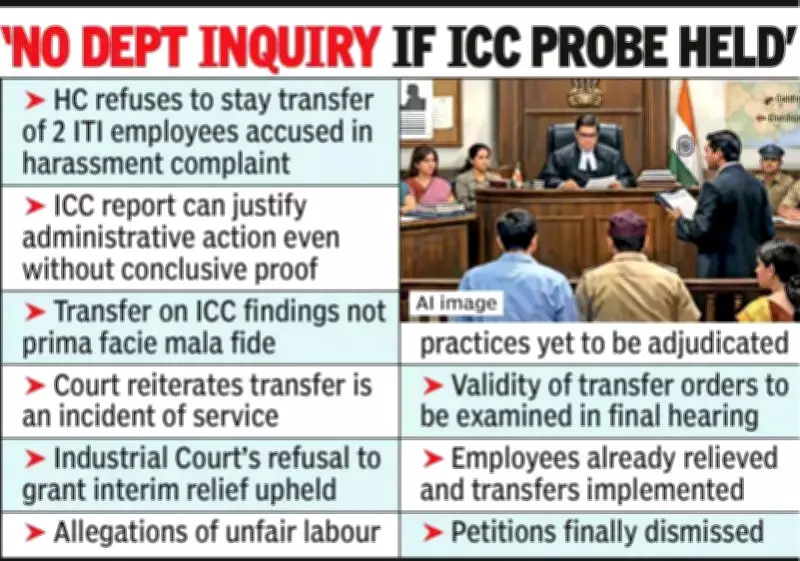 Bombay High Court Upholds ITI Staff Transfers Based on ICC Report