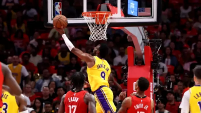 Bronny James scores first NBA playoff points in historic Lakers moment
