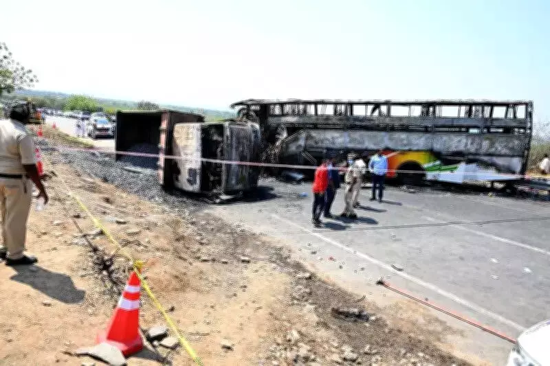 Bus Driver in Fatal Andhra Pradesh Crash Lacked Valid License, Owner Arrested