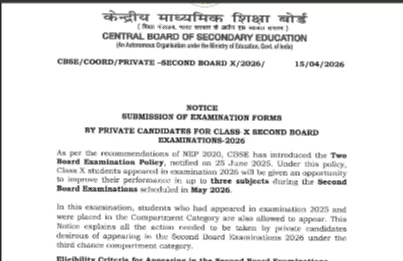CBSE Introduces Two-Board Exam Scheme for Class 10 Students Starting 2026