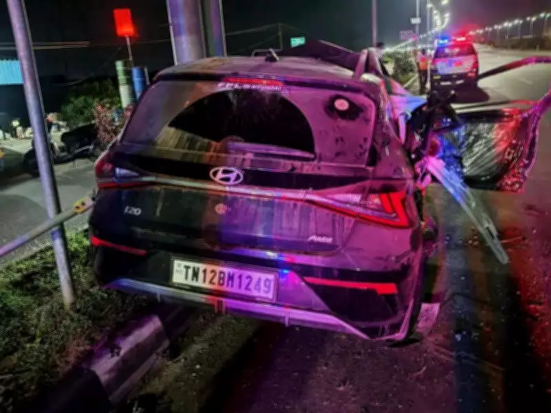 Chennai Man Dies in Tragic Car Crash After Being Rear-Ended Near Avadi