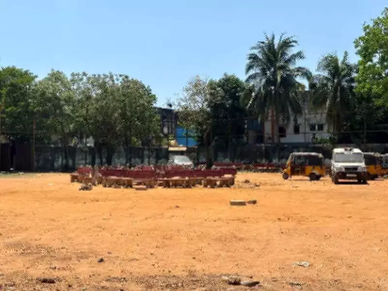 Chennai Playground Transformed into Dumping Yard, Police Station Relocation Blamed
