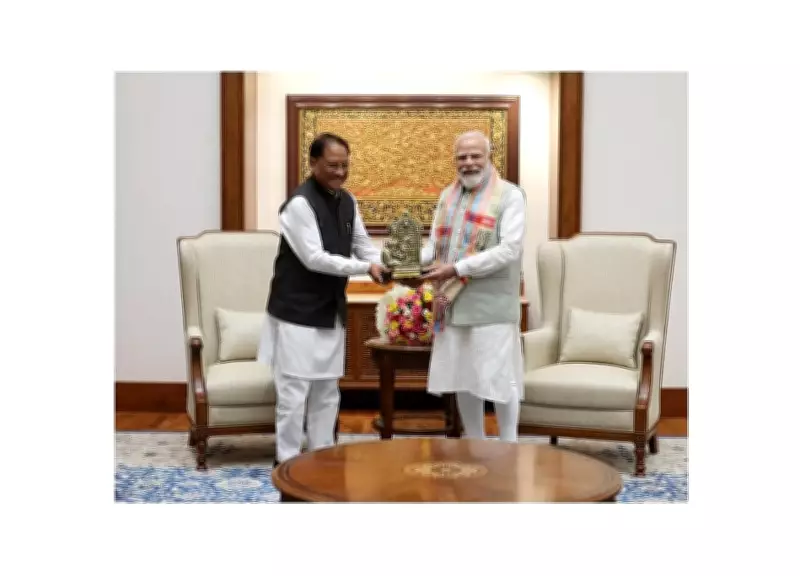 Chhattisgarh CM Presents Bastar 2.0 Development Plan to PM Modi in Raipur