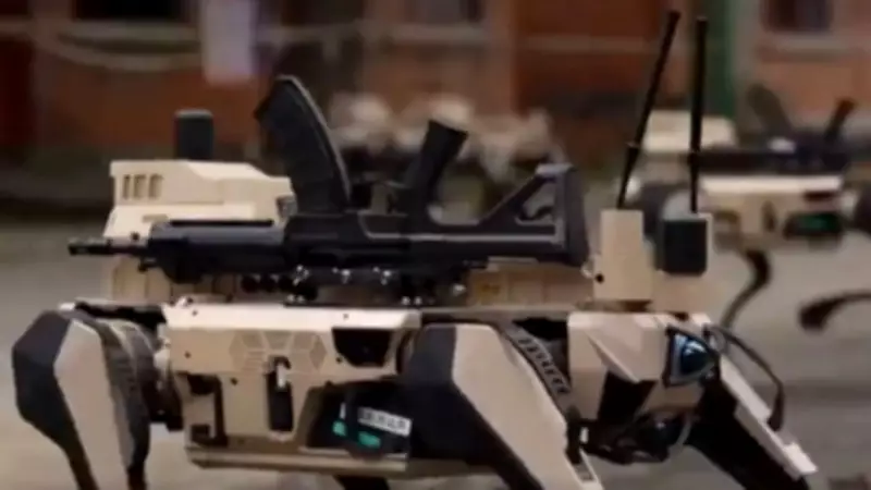 China's 'Robot Wolf Pack' Unveiled: AI Canine Bots Share Brain for Urban Warfare
