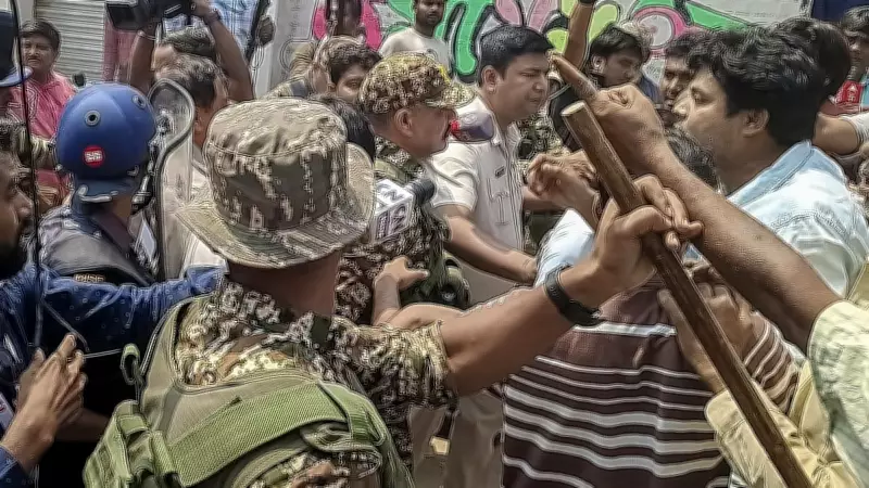 Clashes Erupt Between AJUP and TMC Workers in West Bengal's Murshidabad