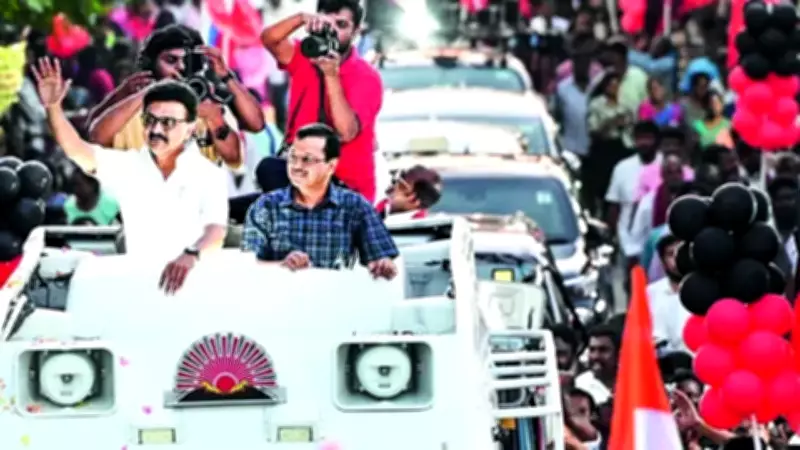 CM Stalin Makes First Indirect Reference to Actor Vijay, Campaigns with Kejriwal in Chennai