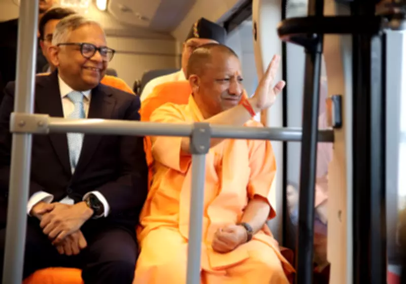 CM Yogi Adityanath Flags Off 10 Lakhth Vehicle at Tata Motors Lucknow Plant