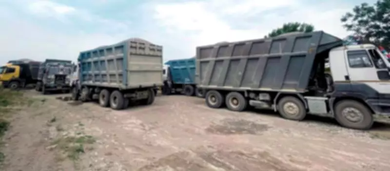 Crackdown on Illegal Mining: 19 Heavy Vehicles Seized in Nurpur