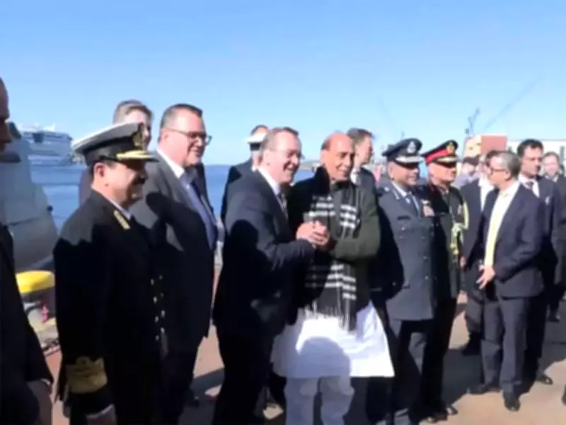 Defence Minister Rajnath Singh Inspects Advanced German Submarine at TKMS Shipyard