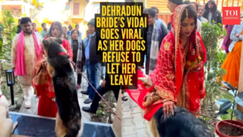 Dehradun Bride's Vidai Goes Viral as Her Three Dogs' Emotional Farewell Breaks Hearts