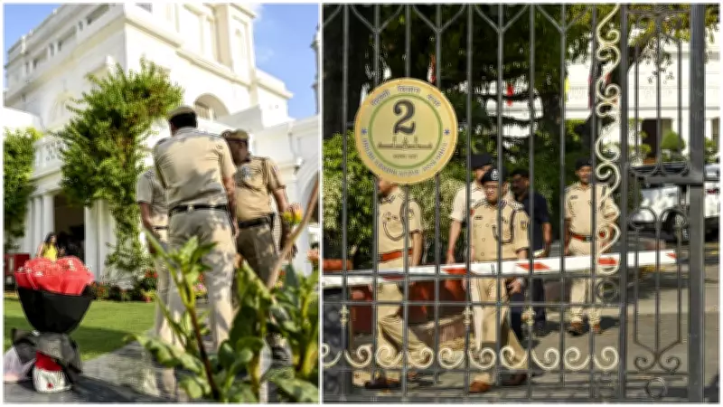 Delhi Assembly Security Breach: Masked Man Rams SUV, Leaves Bouquet; 3 Arrested