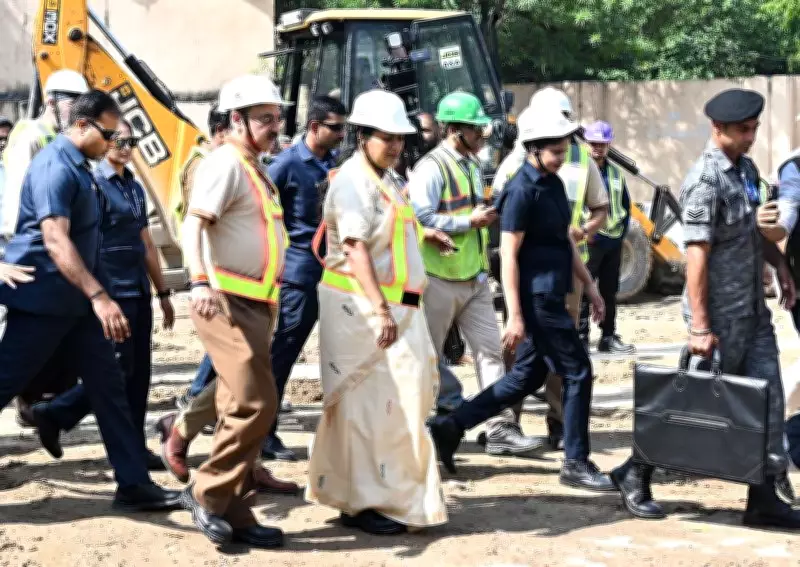 Delhi CM Arvind Kejriwal Conducts Surprise Inspection of Metro Phase 4 Construction